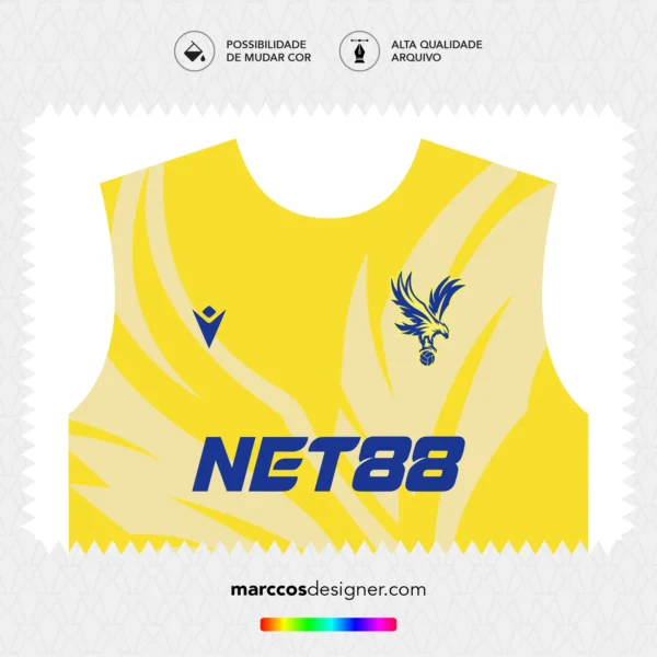 Arte Vetor Camisa Crystal Palace Reserva 2024.2025
