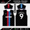 Arte Vetor Terceira Camisa Crystal Palace 2024.2025 Arte Vetor Terceira Camisa Crystal Palace 2024.2025