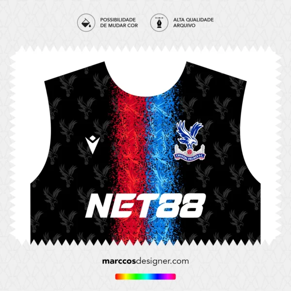 Arte Vetor Terceira Camisa Crystal Palace 2024.2025