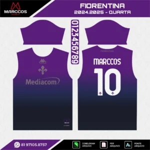 Arte Vetor Quarta Camisa Fiorentina 2024.2025