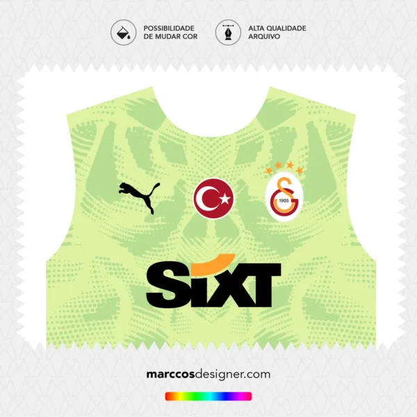 Arte Vetor Camisa Galatasaray Goleiro 2024.2025