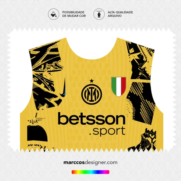 Arte Vetor Terceira Camisa Inter de Milan 2024.2025