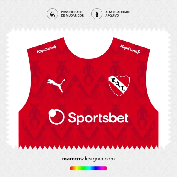 Arte Vetor Camisa Independiente del Valle Titular 2025.2026