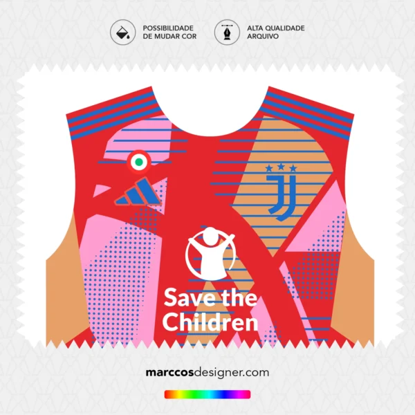 Arte Vetor Camisa Juventus Goleiro 2024.2025