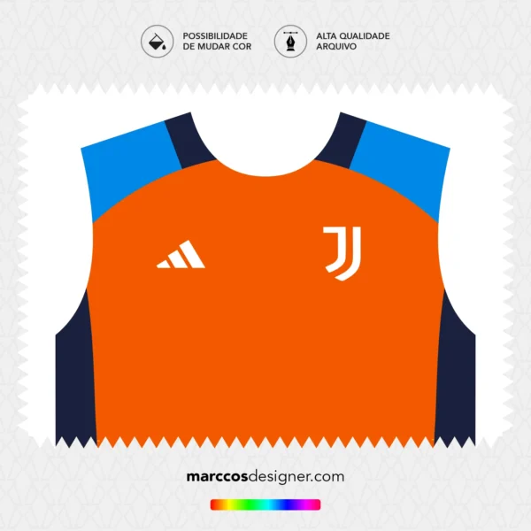 Arte Vetor Camisa Juventus Treino 2024.2025