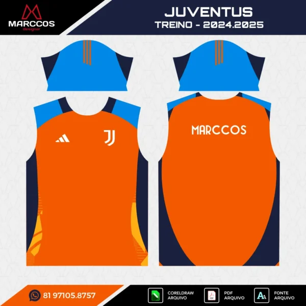 Arte Vetor Camisa Juventus Treino 2024.2025 Arte Vetor Camisa Juventus Treino 2024.2025