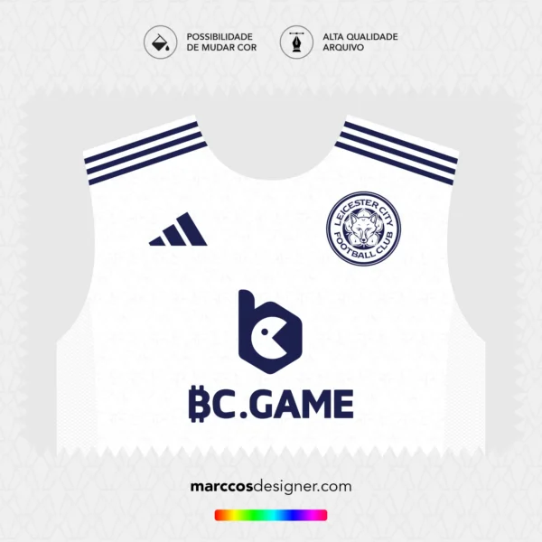 Arte Vetor Terceira Camisa Leicester 2024.2025