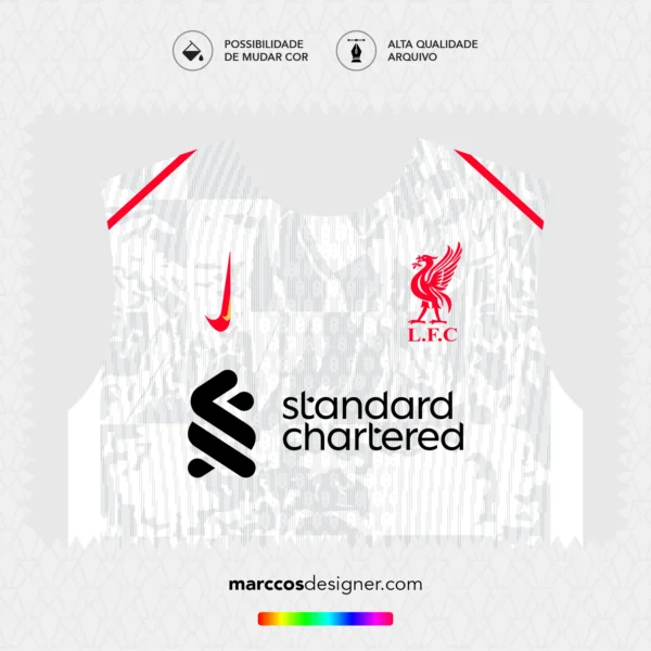 Arte Vetor Terceira Camisa Liverpool 2024.2025