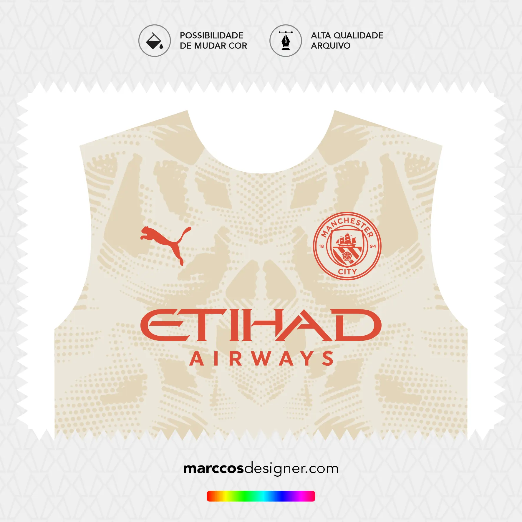 Arte Vetor Camisa Manchester City Goleiro 2024.2025