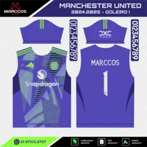 Arte Vetor Camisa Manchester United Goleiro 2024.2025