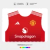 Arte Vetor Camisa Manchester United Titular 2024.2025