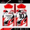Arte Vetor Camisa Milan Brukay