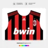 Arte Vetor Camisa Milan Titular 2009.2010