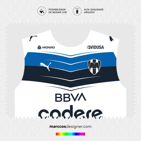 Arte Vetor Camisa Monterrey Reserva 2025.2026