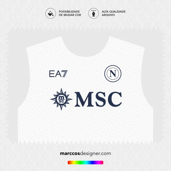 Arte Vetor Camisa Napoli Reserva 2024.2025