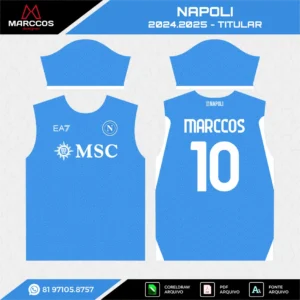 Arte Vetor Camisa Napoli Titular 2024.2025
