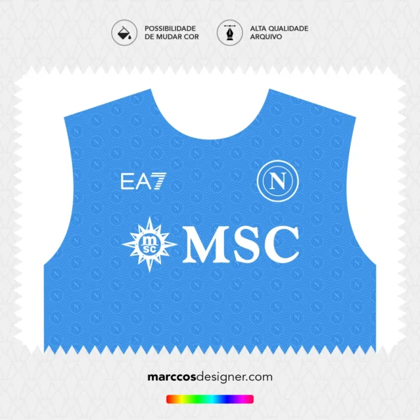 Arte Vetor Camisa Napoli Titular 2024.2025