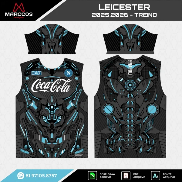 Arte Vetor Camisa Napoli Treino 2025.2026
