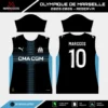 Arte Vetor Camisa Olympique de Marseille Reserva 2025.2026