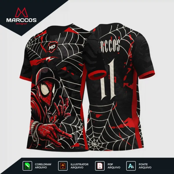 Arte Camisa Interclasse Homem Aranha