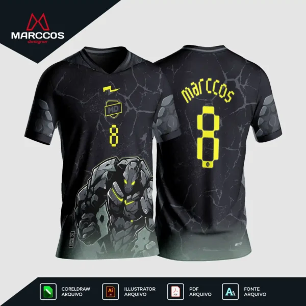 Arte Camisa Interclasse Golem