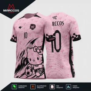 Arte Camisa Interclasse Hello Kitty