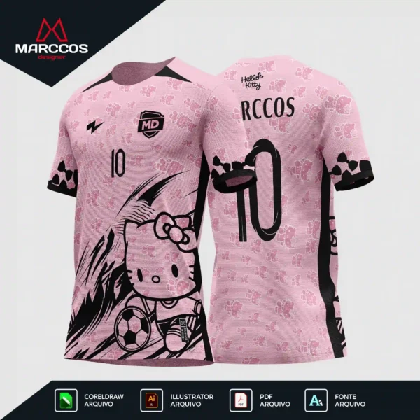 Arte Camisa Interclasse Hello Kitty