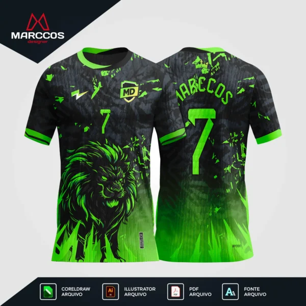 Arte Camisa Interclasse Leão