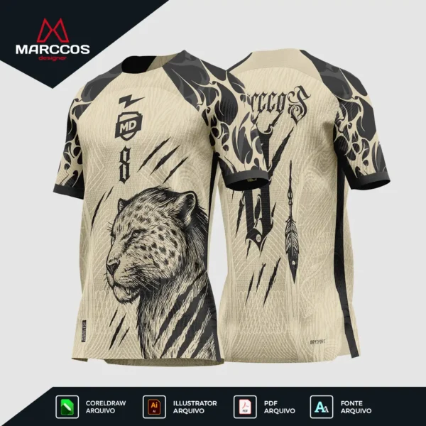 Arte Camisa Interclasse Onça