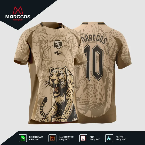 Arte Camisa Interclasse Onça