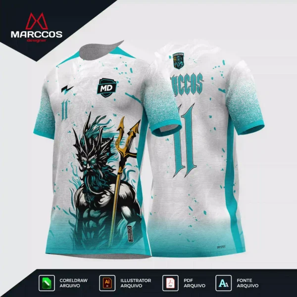 Arte Camisa Interclasse Poseidon