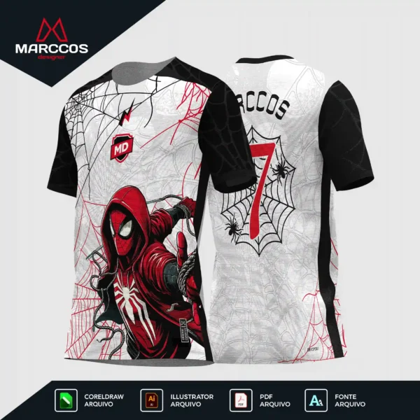 Arte Camisa Interclasse Homem Aranha
