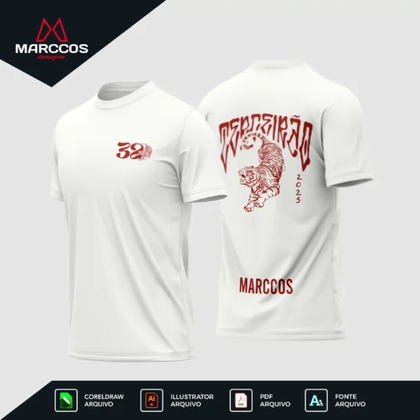 Arte Vetor Camisa Terceirão Tigre
