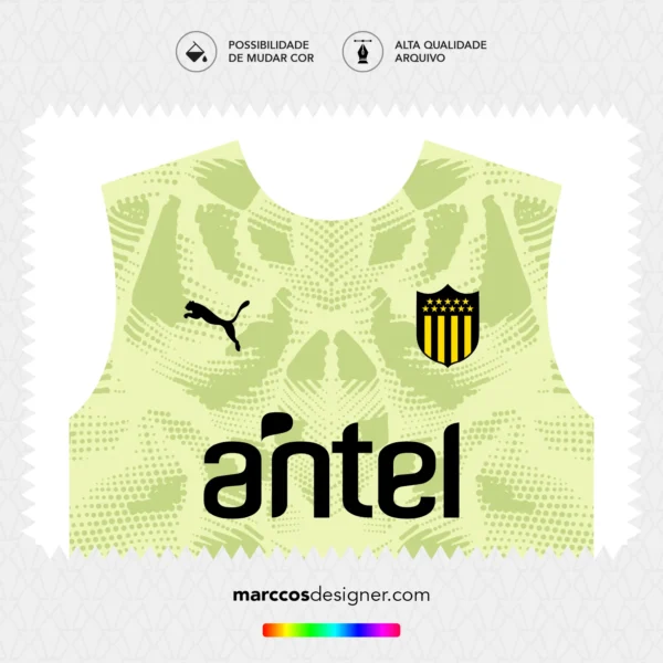 Arte Vetor Camisa Peñarol Goleiro 2025.2026