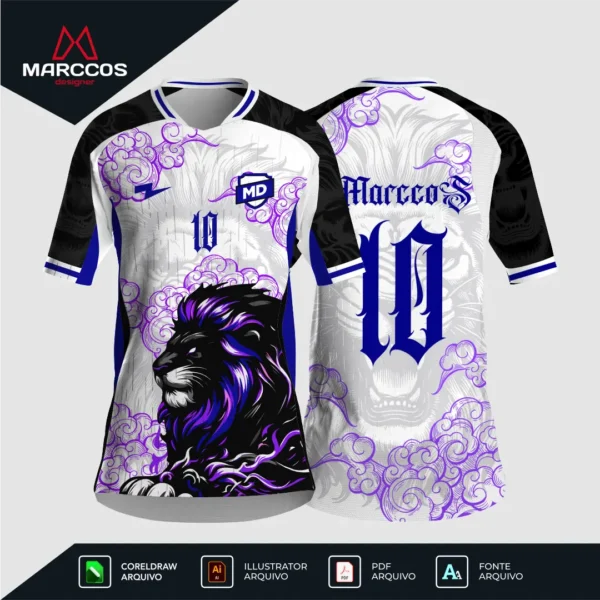 Arte Camisa Interclasse Leão Lavender - 0228