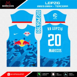 Arte Vetor Terceira Camisa RB Leipzig 2023.2024 Arte Vetor Terceira Camisa RB Leipzig 2023.2024