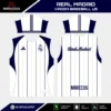 Arte Vetor Camisa Real Madrid Viagem Baseball 2024.2025