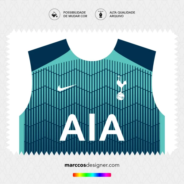 Arte Vetor Camisa Tottenham Sylabous
