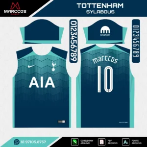 Arte Vetor Camisa Tottenham Sylabous