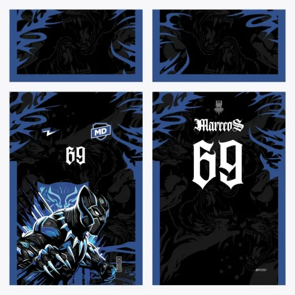 Arte Camisa Interclasse Pantera Negra