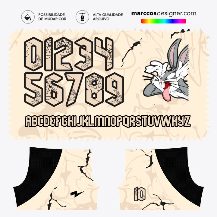 Arte Camisa Interclasse Pernalonga - 0274