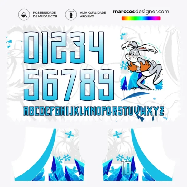 Arte Camisa Interclasse Pernalonga