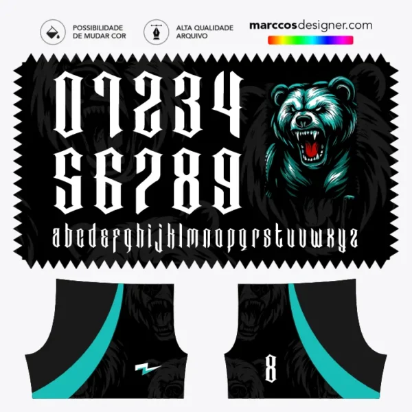 Arte Camisa Interclasse Urso Arte Camisa Interclasse Urso