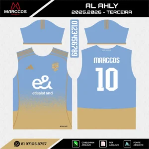 Arte Vetor Terceira Camisa Al-Ahly 2025.2026