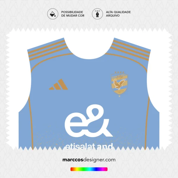 Arte Vetor Terceira Camisa Al-Ahly 2025.2026