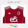 Arte Vetor Camisa Al-Ahly Titular 2025.2026