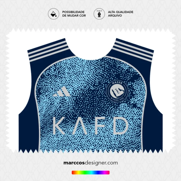 Arte Vetor Camisa Al-Nassr Reserva 2025.2026