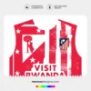 Arte Vetor Camisa Atlético de Madrid Pré-Jogo 2025.2026