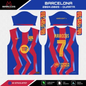 Arte Vetor Quarta Camisa Barcelona 2024.2025