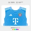 Arte Vetor Camisa Bayern de Munique Goleiro 2025.2026
